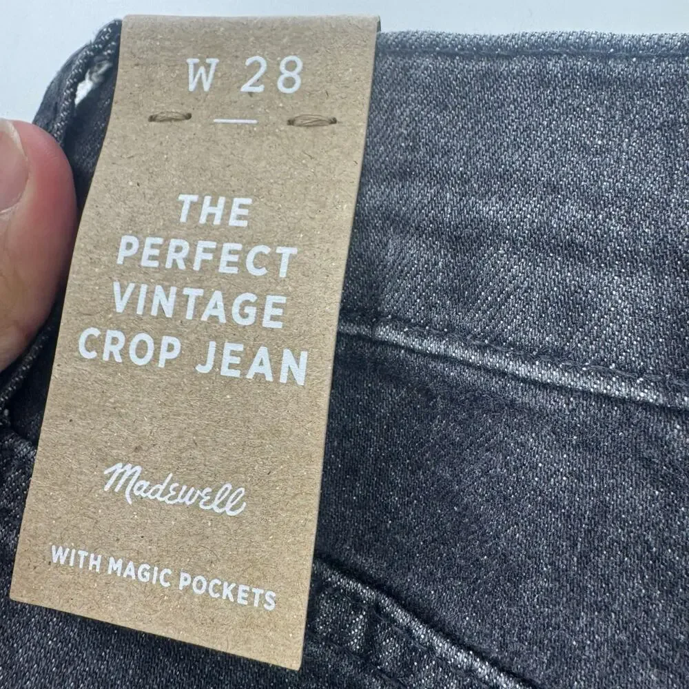 Madewell The Perfect Vintage Jeans Tapered Leg in Sumner Wash Size 28 NWT_9